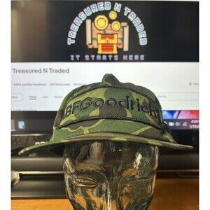 Vintage 80'S 90'S BF Goodrich Tires Duck Camo Patch Snapback Mesh Trucker Hat